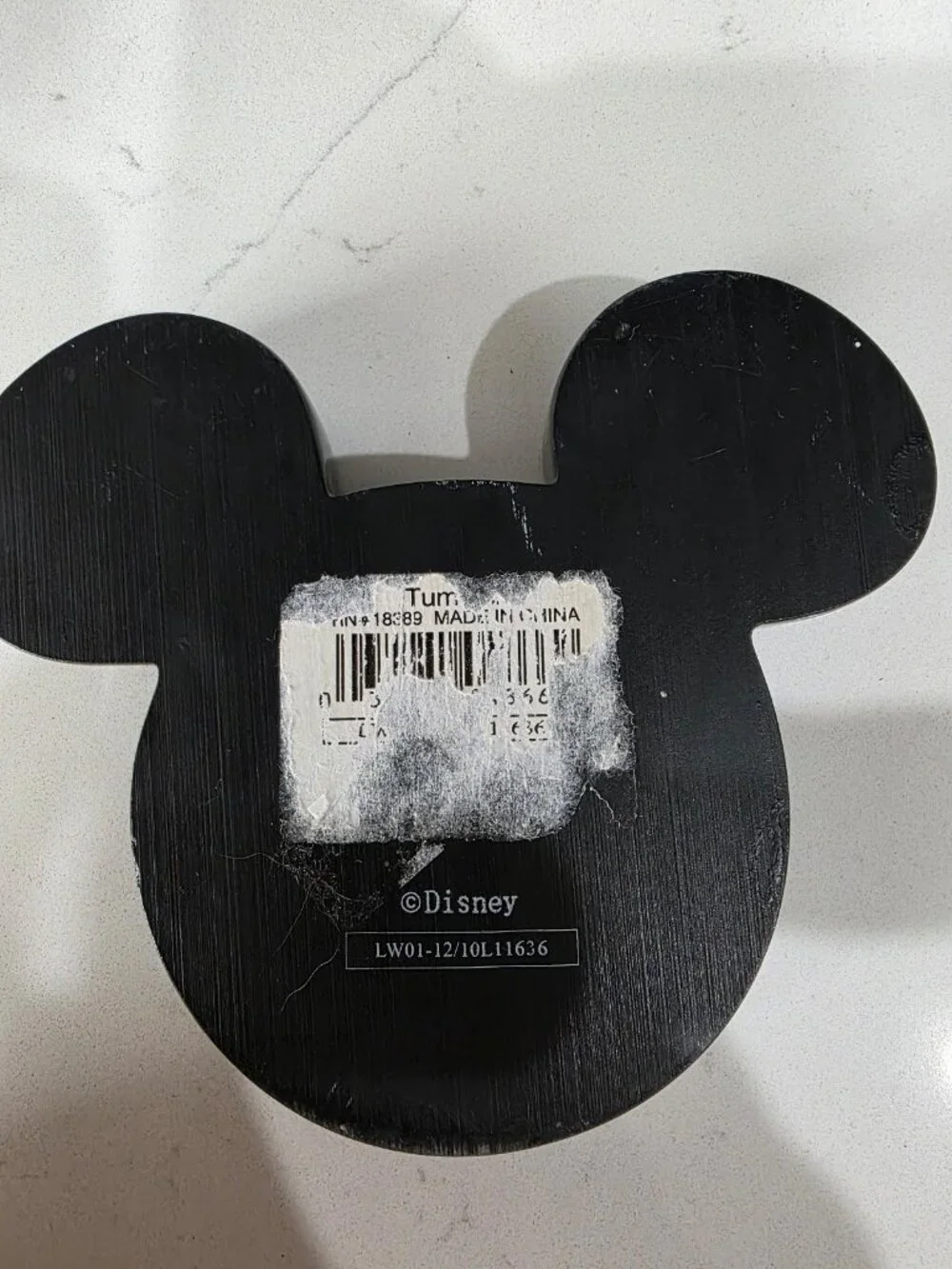 Disney Mickey Mouse Black Trinket Dish Catchall Tray Home Decor
